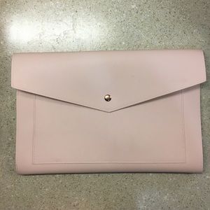 Glass Ladder Megan Portfolio Clutch Blush Pink